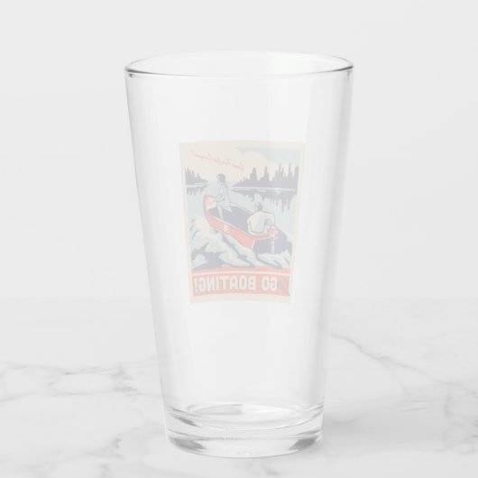 Lasst uns Boote fahren gehen Glas (Rückseite)