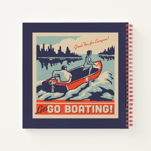 Lasst uns Boote fahren gehen Notizblock (Rückseite)