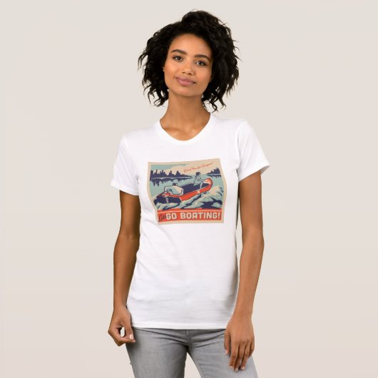 Lasst uns Boote fahren gehen T-Shirt (Vorne ganz)