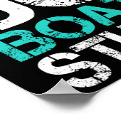 Lasst uns Bootssachen machen Lustiger See Bootfahr Poster (Ecke)