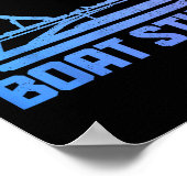 Lasst uns Bootssachen machen Pontoon Captain Lusti Poster (Ecke)