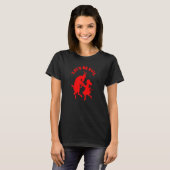 Lasst uns böse Mädchen tanzen mit Satanziege T-Shirt (Vorne ganz)