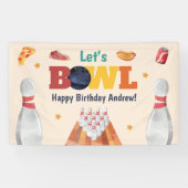 Lasst uns Bowling Geburtstagsbanner bowlen Banner (Horizontal)