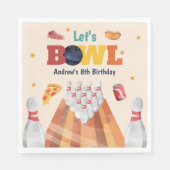 Lasst uns Bowling Geburtstagsparty Servietten bowl (Vorderseite)