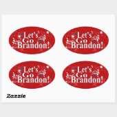 Lasst uns Brandon Bandana Stickers gehen (Blatt)