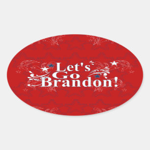 Lasst uns Brandon Bandana Stickers gehen