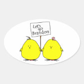 Lasst uns Brandon Chicks Sticker gehen (Vorderseite)