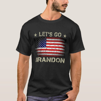 Lasst uns Brandon, das Retro der amerikanischen Fl T-Shirt