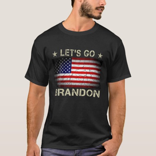 Lasst uns Brandon, das Retro der amerikanischen Fl T-Shirt (Vorderseite)