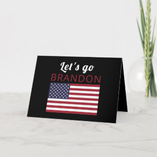 Lasst uns Brandon, die amerikanische Flagge gehen Karte