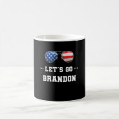Lasst uns Brandon, die konservative US-Flagge JB Kaffeetasse (Mittel)