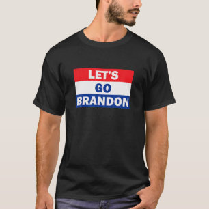Lasst uns Brandon Flag American Funny Anti Biden S T-Shirt