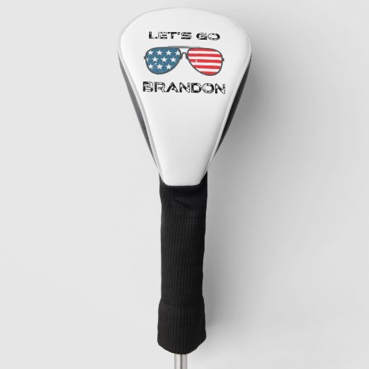 Lasst uns Brandon Funny Biden Chant Flag gehen Golf Headcover (Vorderseite)