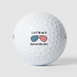 Lasst uns Brandon Funny Biden Chant Flag gehen Golfball