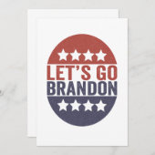 Lasst uns Brandon Funny Patriotic American Flag ge Dankeskarte (Vorne/Hinten)