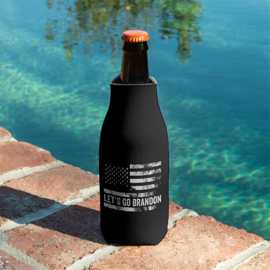 Lasst uns Brandon Funny Patriotic American Flag ge Flaschenkühler (In Situ Pool)