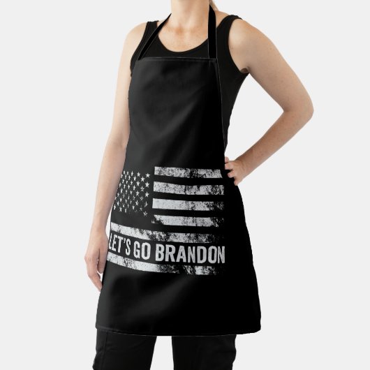 Lasst uns Brandon Funny Patriotic American Flag ge Schürze (InSitu)