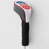 Lasst uns Brandon für Trump 2024 Golf Headcover (angewinkelt)