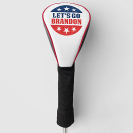 Lasst uns Brandon für Trump 2024 Golf Headcover