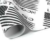 Lasst uns Brandon Joe Biden enttäuschte Flagge geh Geschenkpapier (Rolleneckpunkt)