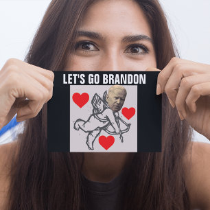 LASST UNS BRANDON JOE BIDEN VALENTINSTAG-KARTEN GE KARTE