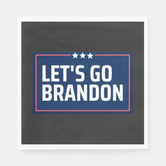Lasst uns Brandon losgehen Serviette (Vorderseite)
