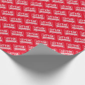 Lasst uns Brandon lustige Anti-Joe Biden Trump 202 Geschenkpapier (Ecke)