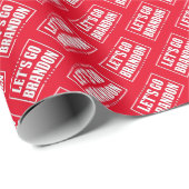 Lasst uns Brandon lustige Anti-Joe Biden Trump 202 Geschenkpapier (Rolleneckpunkt)