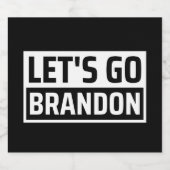 Lasst uns Brandon machen Alkoholflaschenetikett (Einzelnes Label)