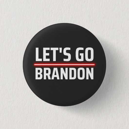 Lasst uns Brandon machen Button (Vorderseite)