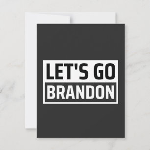 Lasst uns Brandon machen Dankeskarte