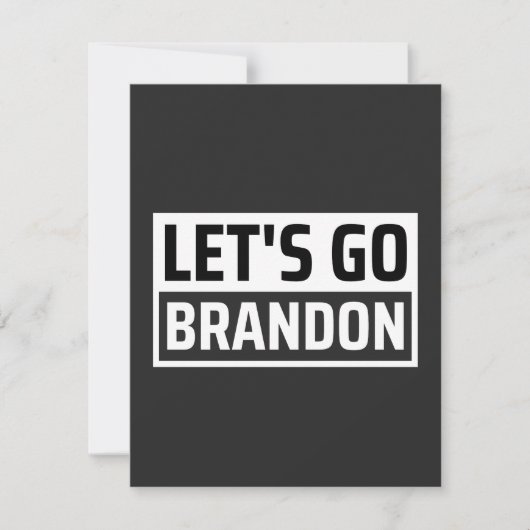 Lasst uns Brandon machen Dankeskarte (Vorderseite)