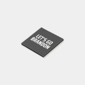 Lasst uns Brandon machen Post-it Klebezettel (angewinkelt)