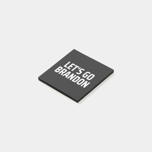 Lasst uns Brandon machen Post-it Klebezettel (angewinkelt)