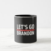 Lasst uns Brandon machen Zweifarbige Tasse (Mittel)