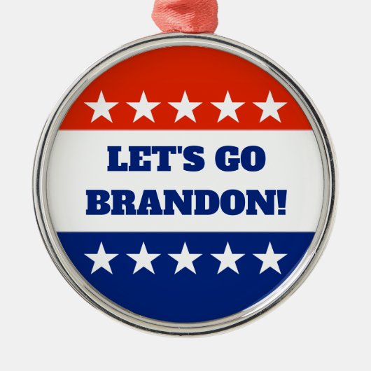 Lasst uns Brandon Metal Ornament gehen (Vorne)