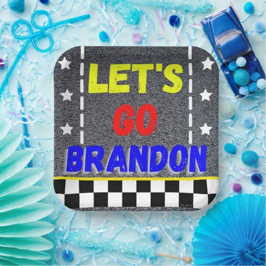 Lasst uns Brandon-Papierplatte machen Pappteller (Party)