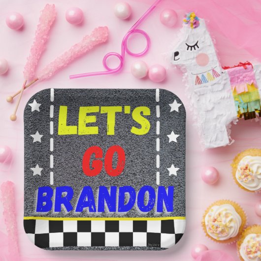 Lasst uns Brandon-Papierplatte machen Pappteller (Party)