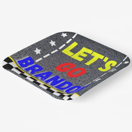 Lasst uns Brandon-Papierplatte machen Pappteller (Gewinkelt)