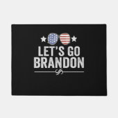 Lasst uns Brandon Patriotische Amerikanische Sonne Fußmatte (Vorderseite)