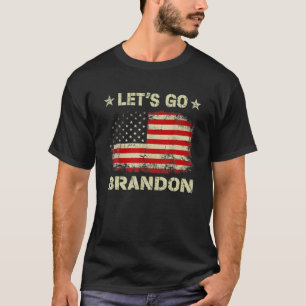 Lasst uns Brandon Vintage Brandon-Flag-Ließe Go Br T-Shirt
