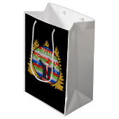 Lasst uns Brandon Weihnachten Trump Snowflake Holi Mittlere Geschenktüte (Vorderseite Schrägansicht)