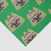 Lasst uns Brandon Weihnachten Trump Snowflake Holi Seidenpapier (Detail)