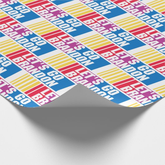 Lasst uns Brandon Wrapping Paper gehen Geschenkpapier (Ecke)