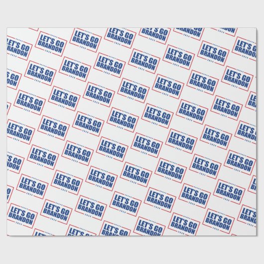 Lasst uns Brandon Wrapping Paper gehen Geschenkpapier (Flach)