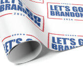 Lasst uns Brandon Wrapping Paper gehen Geschenkpapier (Rolleneckpunkt)
