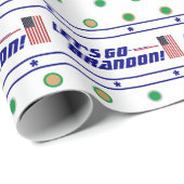 Lasst uns Brandon Wrapping Paper gehen Geschenkpapier (Rolleneckpunkt)