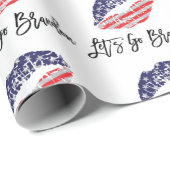 Lasst uns Brandon Wrapping Paper gehen Geschenkpapier (Rolleneckpunkt)