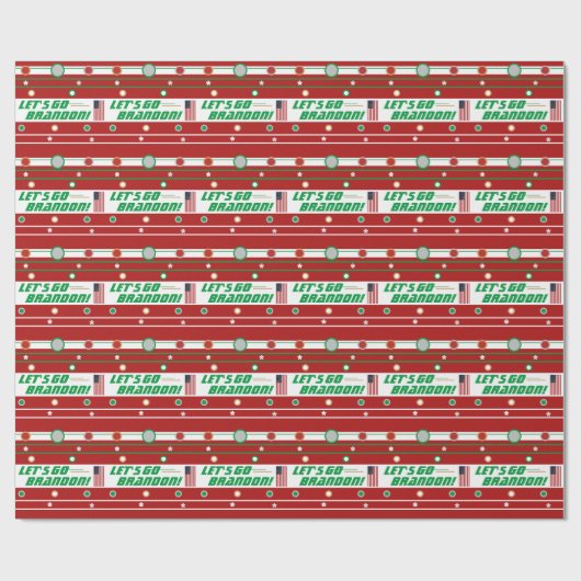 Lasst uns Brandon Wrapping Paper gehen Geschenkpapier (Flach)