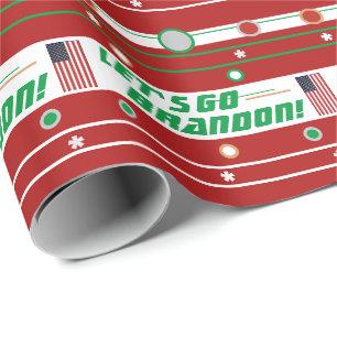 Lasst uns Brandon Wrapping Paper gehen Geschenkpapier